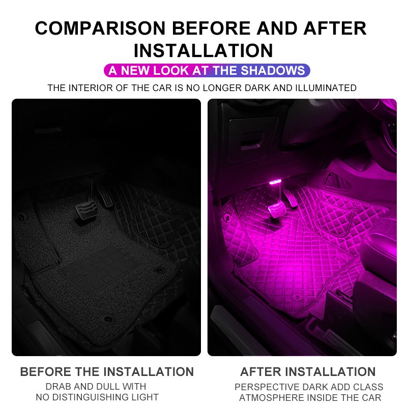 Lampu LED Indoor Wireless touch light Untuk Plafon/Mobil/USb Charging