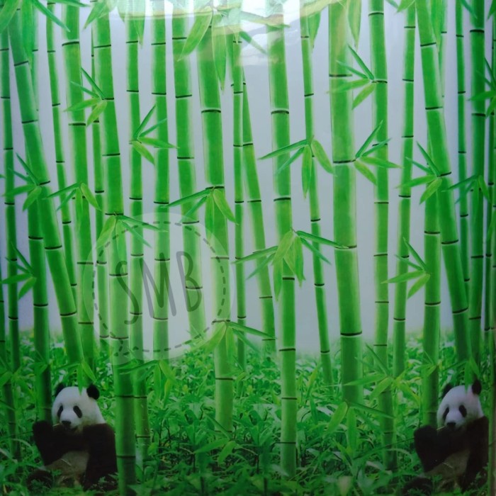 Jual Fiber pagar motif Bambu Panda besar Berkualitas