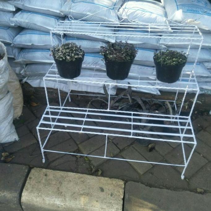 Baru Rak Besi Pot Bunga 3 Susun Rak 3 Susun Panjang Rak Pot Cantik Ne Marketranti