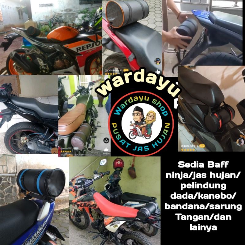 Tas Box Bagasi Motor Anti Kempes Jas Hujan BESAR KECIL LAPIS PARALON Murah Kuat / Tabung Sepeda Belakang