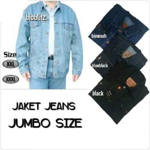 Jaket jeans jumbo /jaket jeans/jaket jeans pria