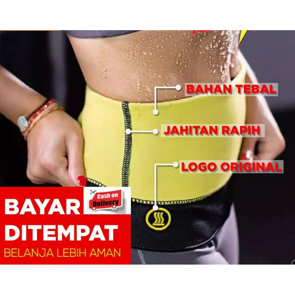 HOT SHAPERS HOT SHAPE SLIM WAIST KORSET PELANGSING PERUT DAN PINGGANG PEMBAKAR LEMAK PERUT