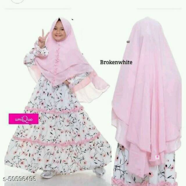 Gamis anak pink