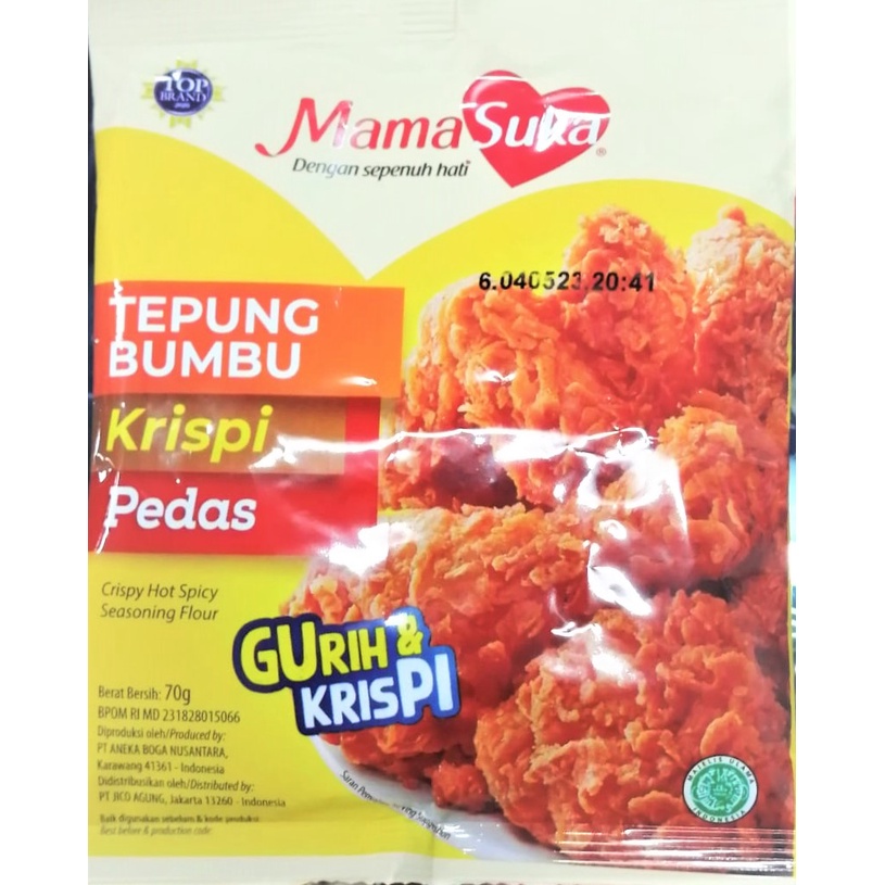 

Mama Suka Tepung Crispy Pedas 70gr