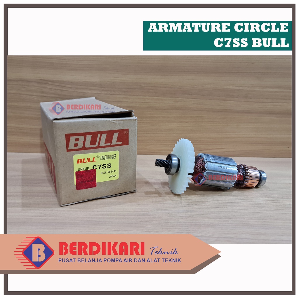 BULL ARMATURE ANGKER MESIN CIRCULAR SAW BELAH HITACHI C7SS