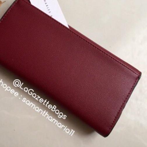 ➬ dompet cnk charles and & keith ori original murah ck wallet tassel maroon ♥