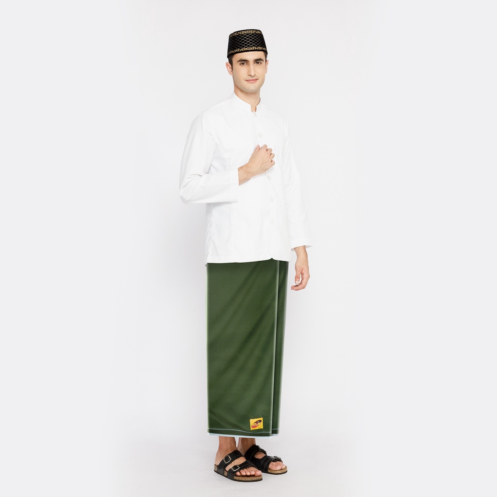 Sarung ATLAS Legenda Warna Polos Hijau Olive