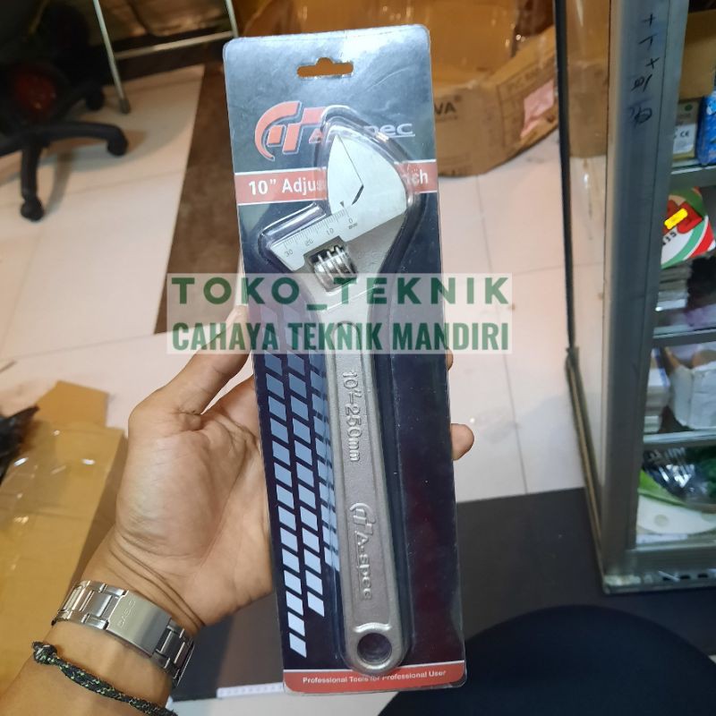 kunci inggris 8 inch A-SPEC adustable wrench 8"
