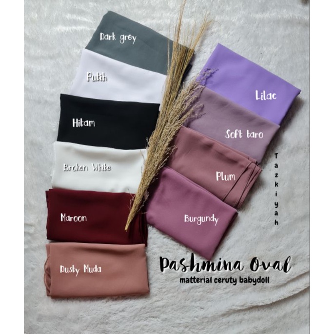 PROMO !!!! Pashmina OVAL Ceruty babydoll