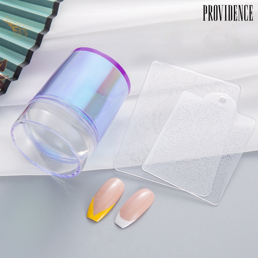 Providence 1 Set Stempel Nail Art Tekstur Lembut Elastis Untuk Wanita