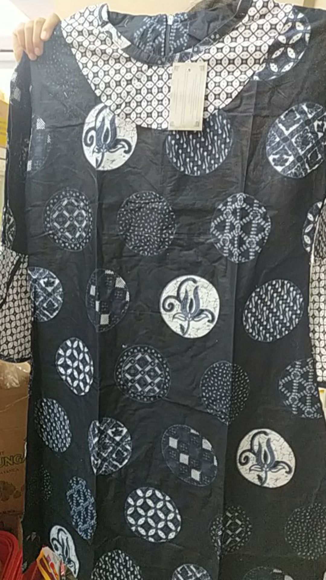 M-l-xl-xxl Batik Tunik Wanita Asj Sa Hrb026 Kenongo Pekalongan Sogan Tulis