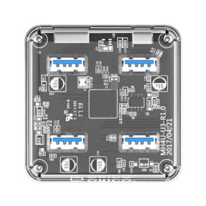 ORICO MH4U-U3 USB3.0 Transparent Desktop HUB