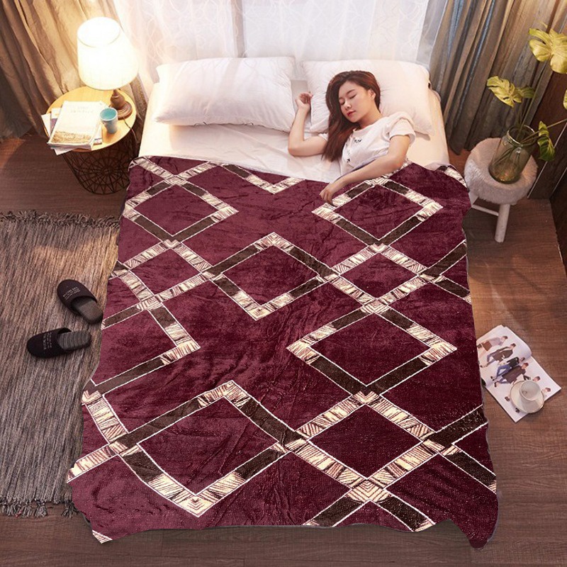 Selimut Bulu Halus Dewasa 150x200 Termurah Terlaris Motif Aesthetic New Arrival-Kubistis