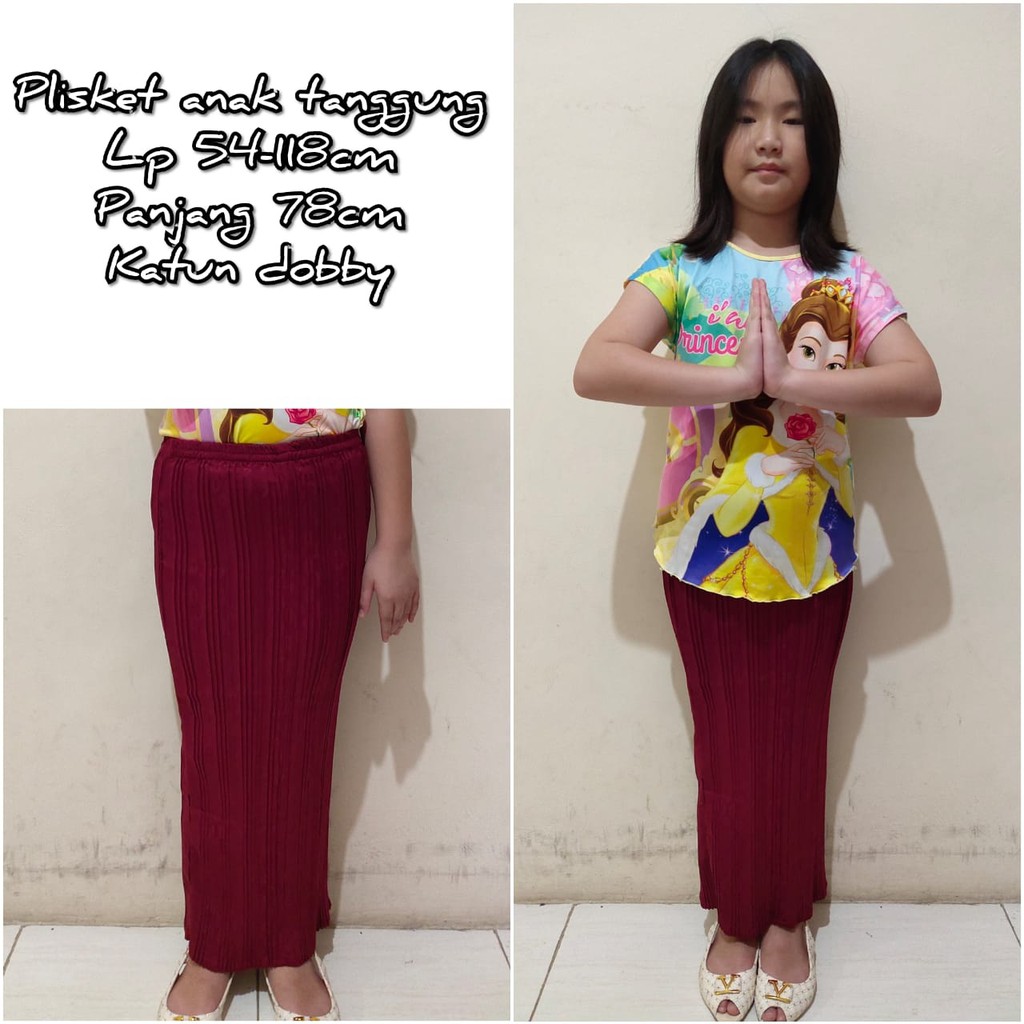 SB Collection Rok Plisket Anak Liva Maxi Panjang Longskirt Batik Kids Perempuan