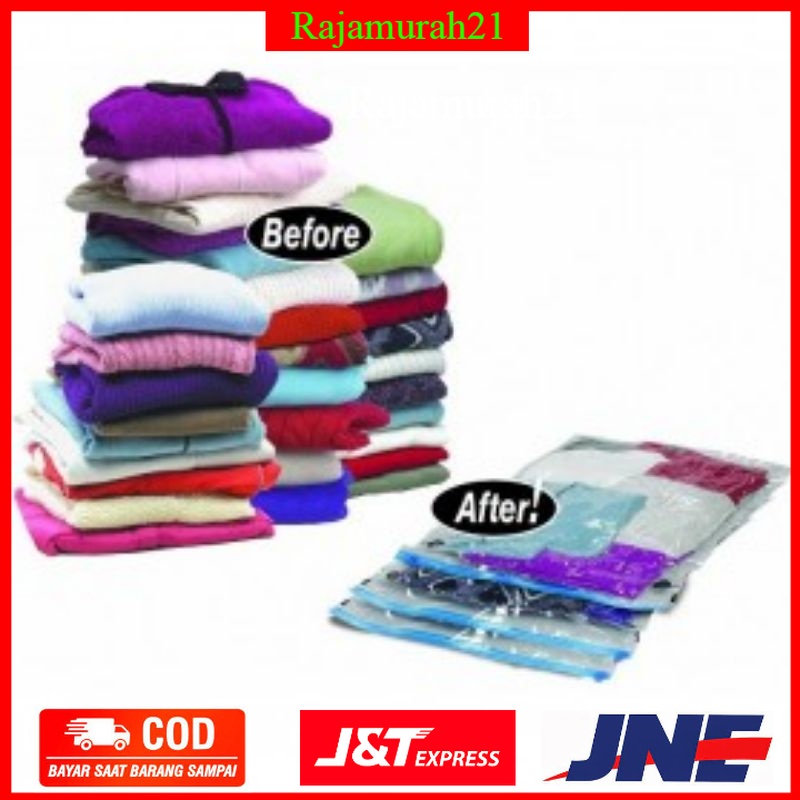 Vacuum Compression Bags Clothes 1 PCS - TR028 - Transparent