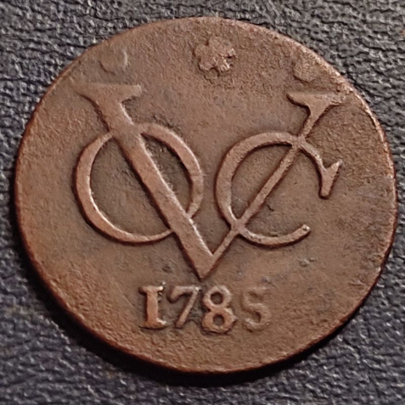 Uang Koin Kuno Lama 1 Duit VOC Friesland Tahun 1785