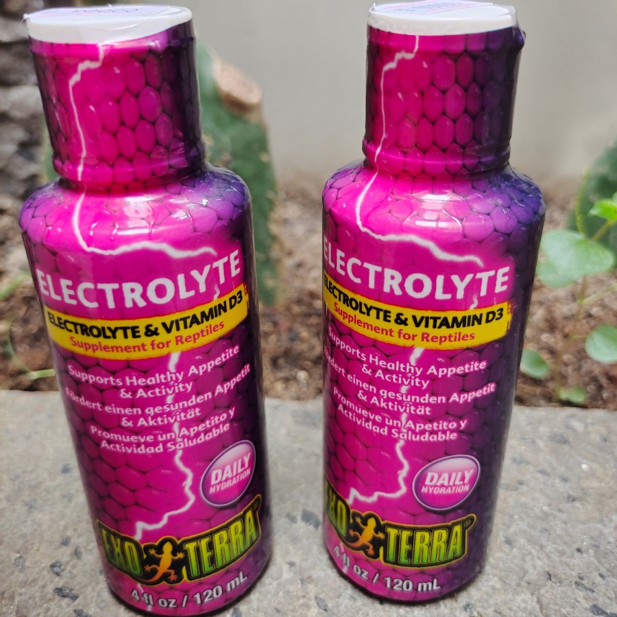 Electrolyte exotera &amp; D3 suplemen 120ml Exoterra penambah nafsu makan