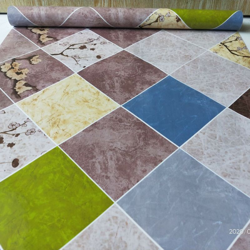 Wallpaper Sticker Dinding Dapur & Kamar Mandi Marmer Coklat