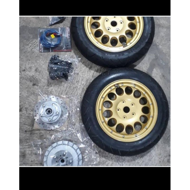 ring 12 set kaki 2 dan 3 Vespa PX Excel super sprint