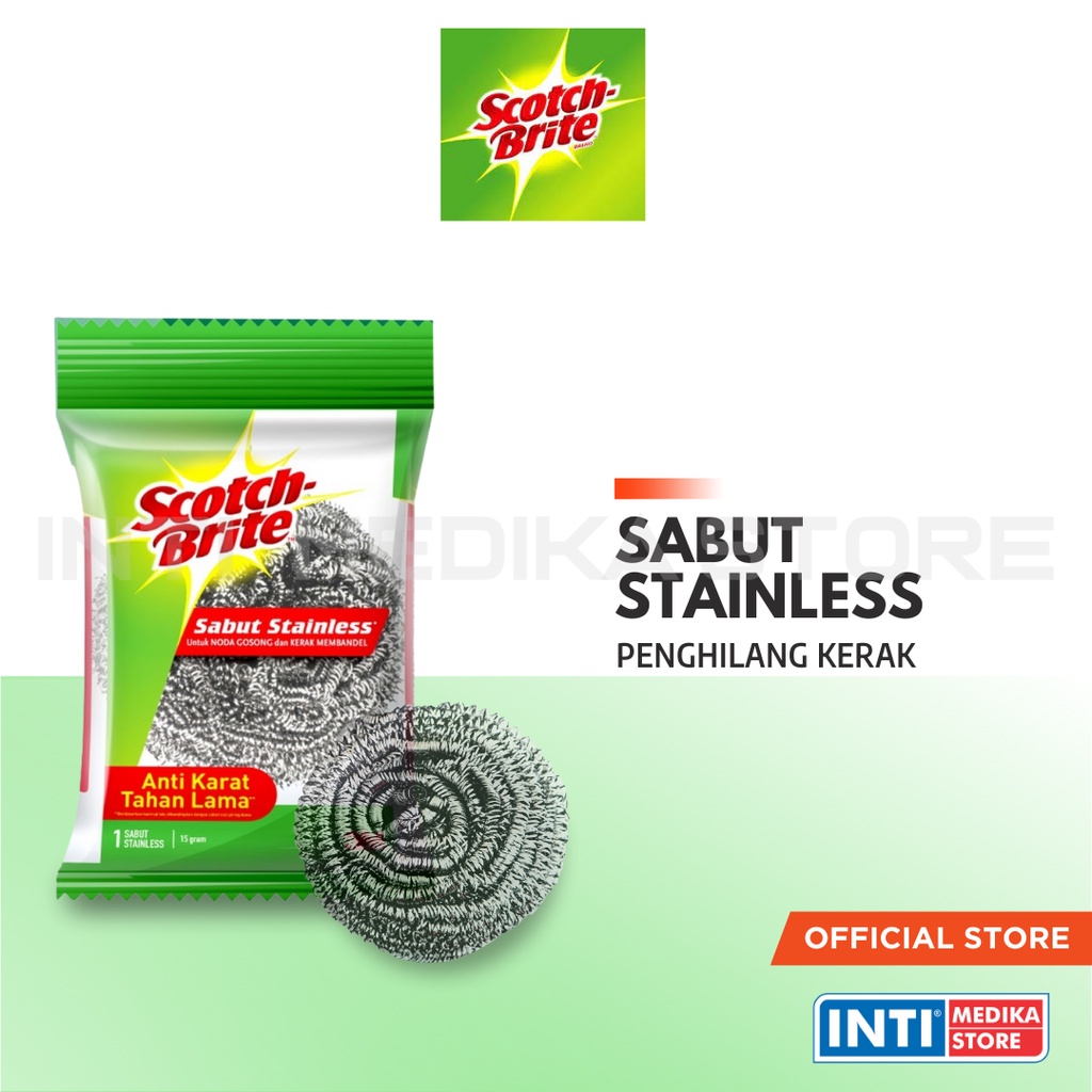 SCOTCH BRITE - Sabut Stainless | Penghilang Kerak | Sabut Kawat 3M