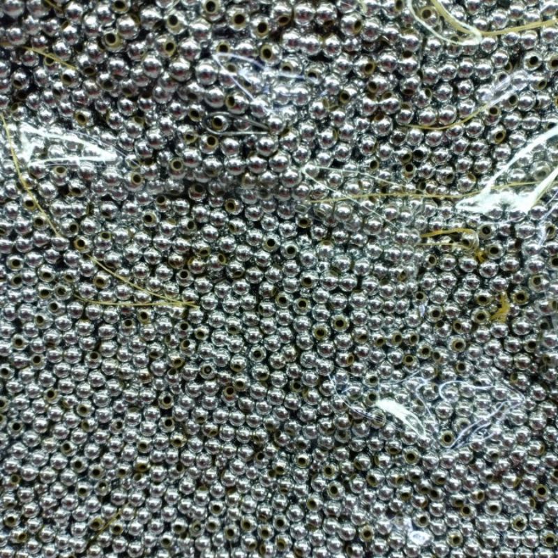 mutiara perak premium grade AA 50gr / mutiara perak AA berat per 50gram