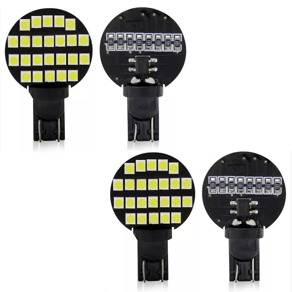 Preva 4Pcs Lampu Plat Nomor 4Pcs COB Super Terang3528 24SMD LED Dome Map