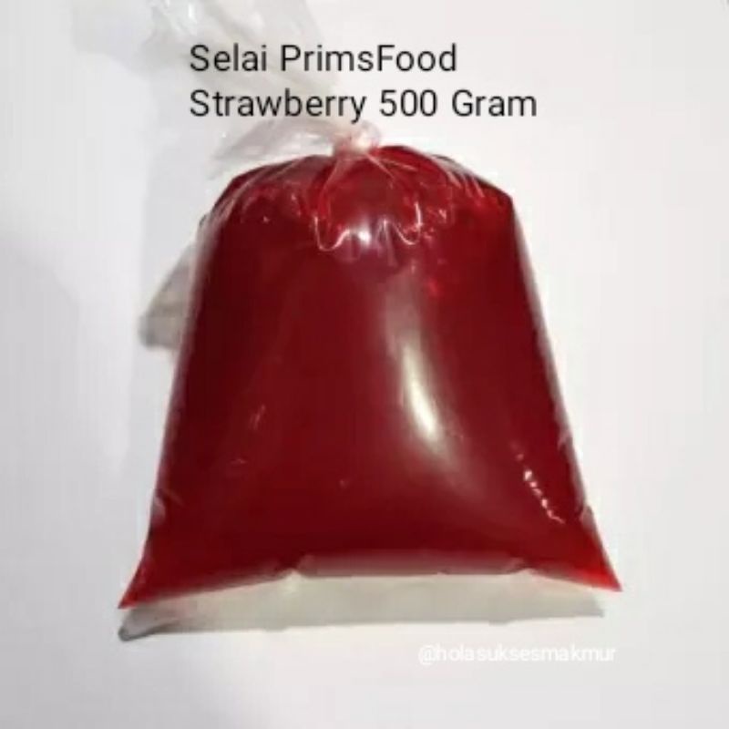 

Selai Strawberry PrimsFood Softfill 500 Gram / Selai Pasta Manis Rasa Strawberry Ekonomis / Selai Kue, Roti dan Donat