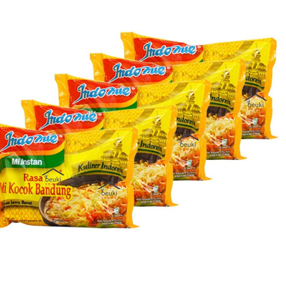 

〖DISCOUNT〗 PAKET 5 PCS Indomie Kuliner Mi Kocok Bandung Mie Instan Kuah Khas Jawa Barat Halal MUI -