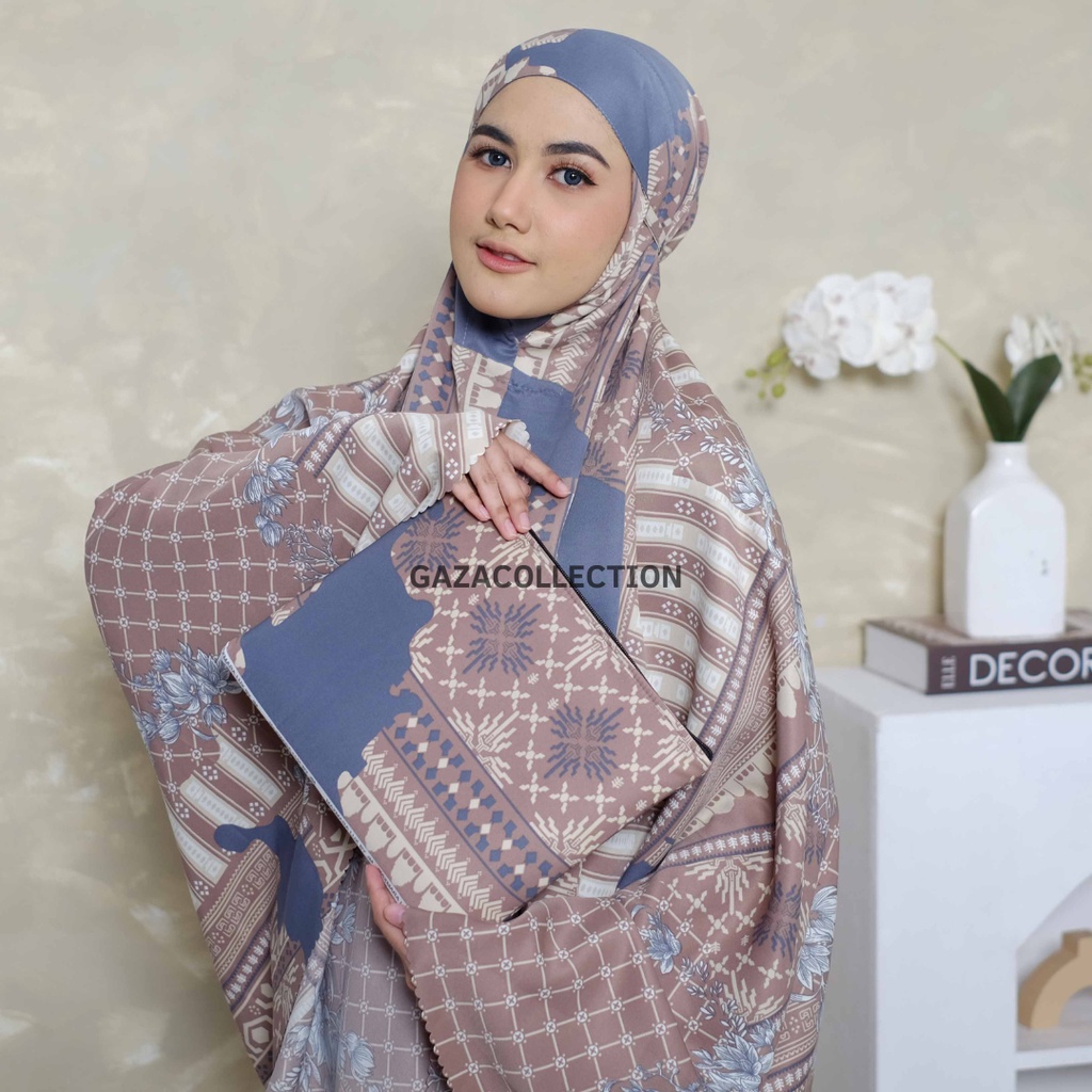 Mukena Dewasa Maxmara Luxury Premium Terbaru Motif Mewah Laser Cut