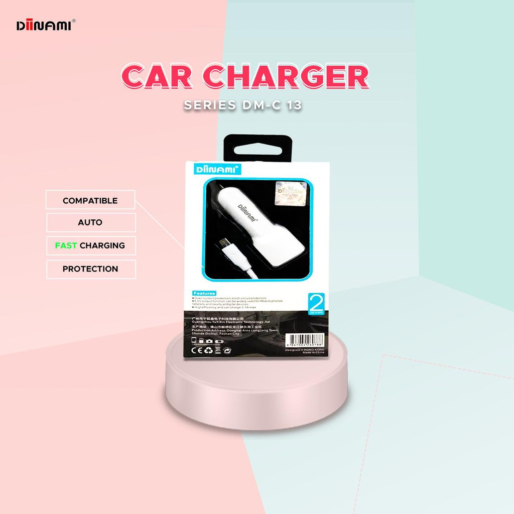 CASHAN MOBIL SAVER DIINAMI C13 DUAL USB FREE KABEL MICRO FOR SAMSUNG OPPO XIAOMI REALME VIVO