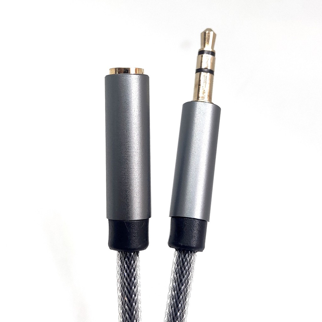 Aluminum Metal Build Audio Extension Cable Kabel Sambungan