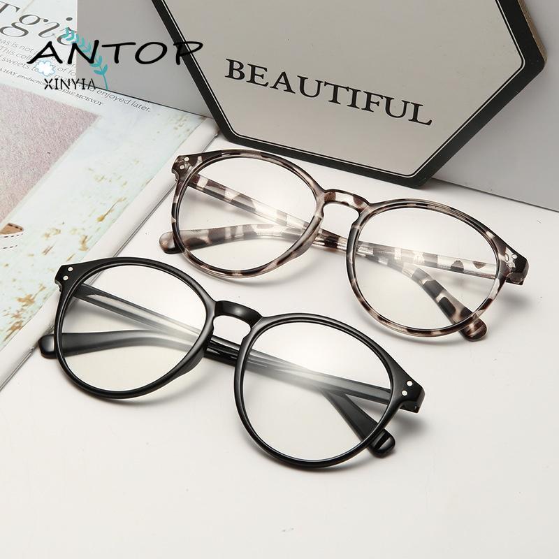 &quot;PROMO&quot; ANTOP Kacamata Korea Wanita Kacamata Anti Radiasi Bentuk Bulat Eyeglasses