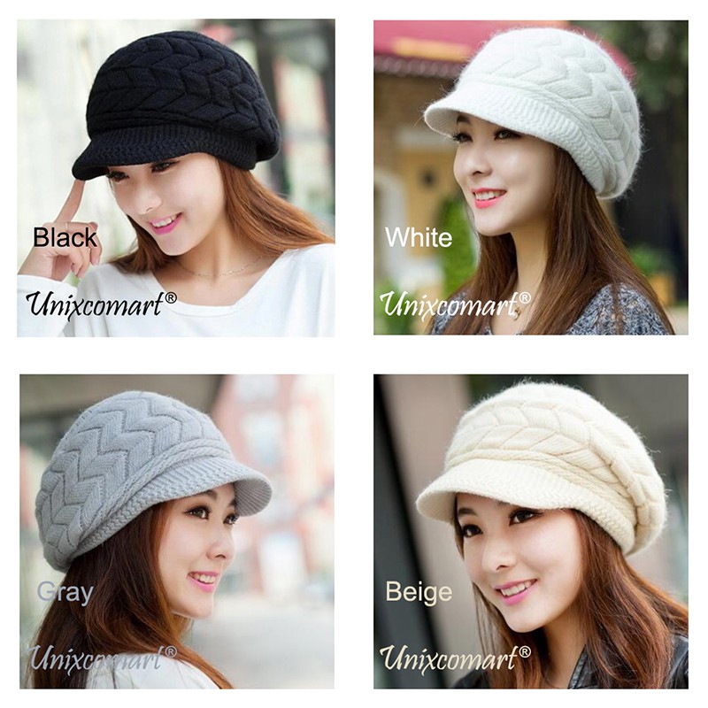 Topi BARET RAJUT Dewasa Knitted Hat Casual Korea Fashion Beret Newsboy