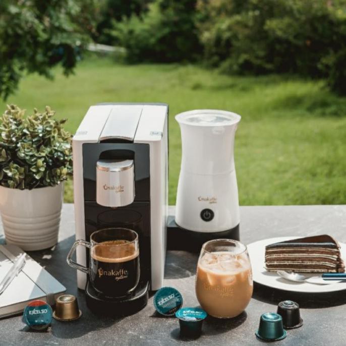 Unakaffe Ventura 735 Paketan Plus Milk Frother - Putih Terlaris