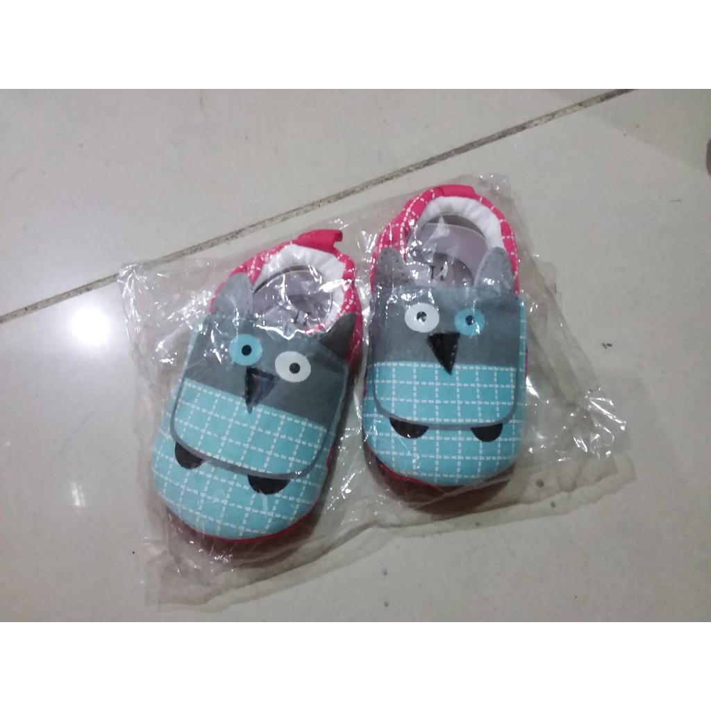 Sepatu Bayi Perempuan Lucu Imut Tema Owl - LV021C - 3-6 Bulan