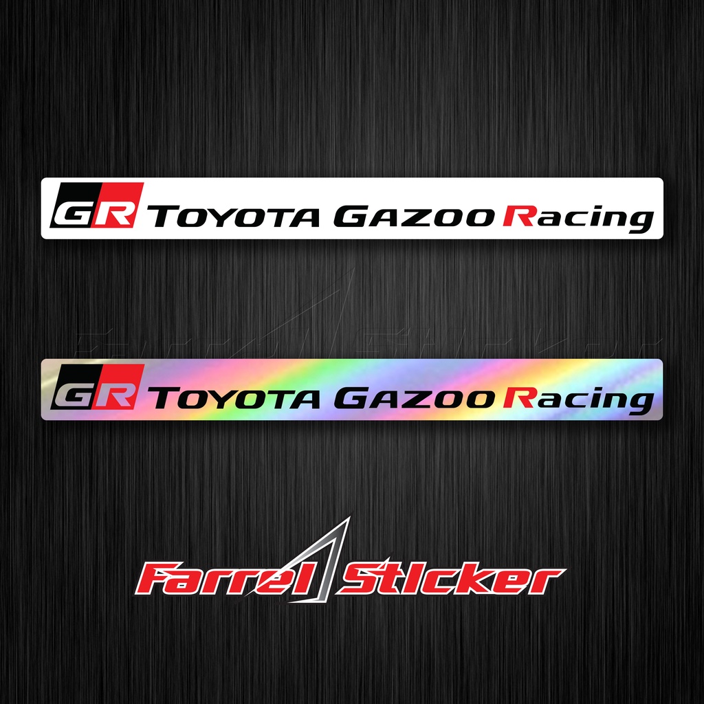 stiker toyota GR Sticker Gazoo Racing 15 cm