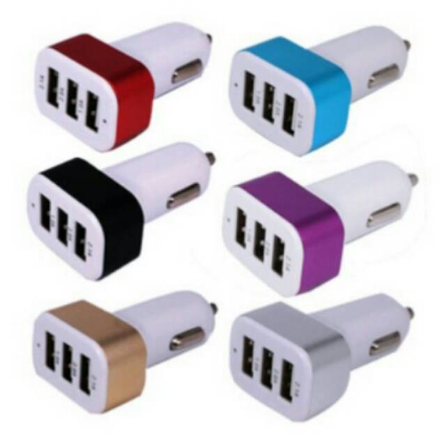 CAR CHARGER 3 IN 1 / COLOKAN CHARGER MOBIL