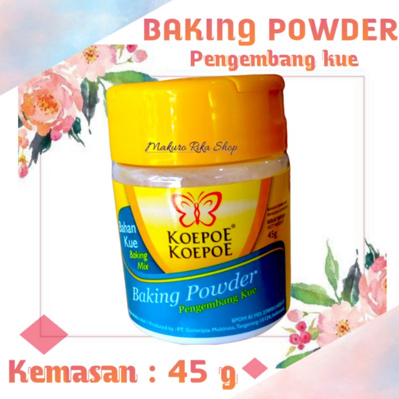 

Baking powder koepoe koepoe 45 gr / Baking powder kupu kupu