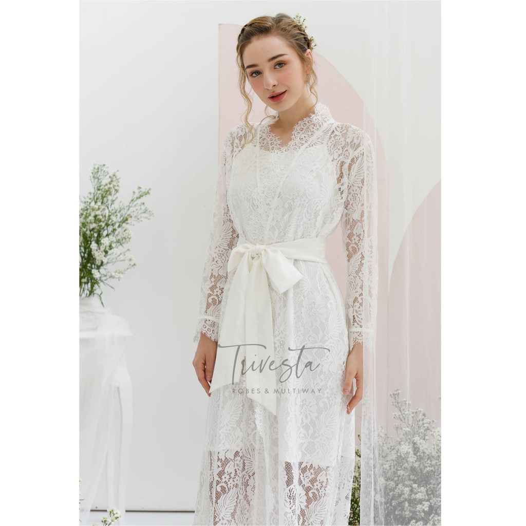 Whitney Robe -KIMONO PENGANTIN BROKAT PANJANG WEDDING ROBE KIMONO BRIDE