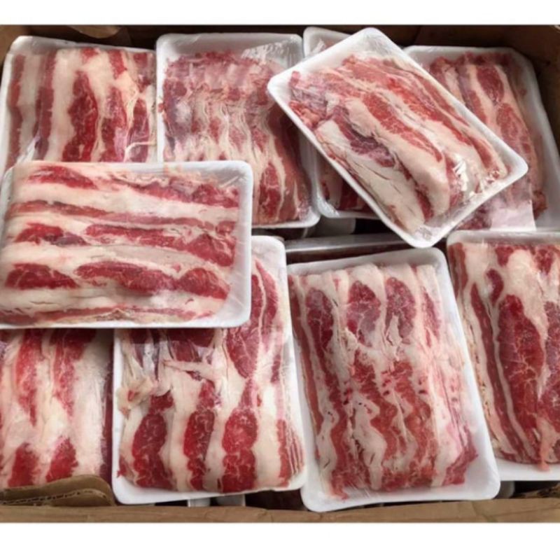 

US Slice Beef Daging Sapi Iris Fresh Good Quality 500 gram