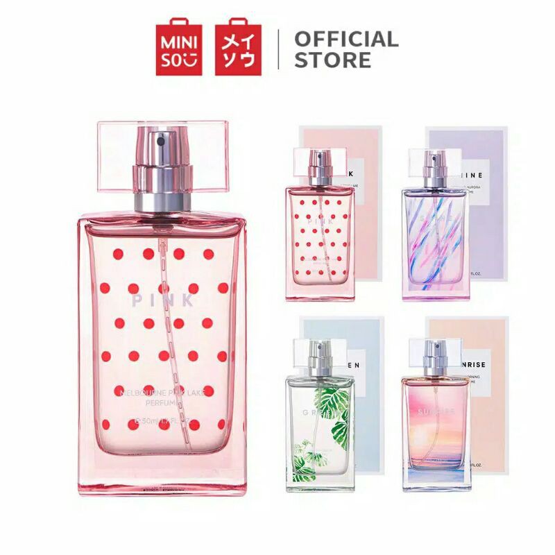 CITYSCAPE PARFUME 50ml MINISO PARFUM BEST SELLER PINK GREEN SHINE SUNRISE