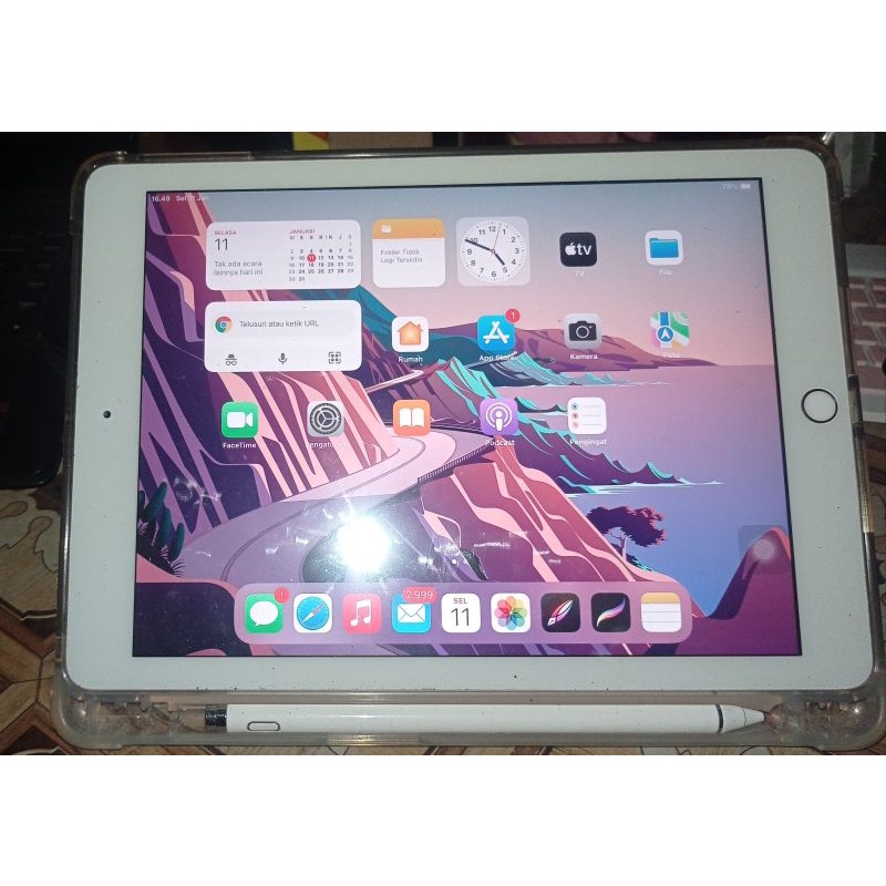 Ipad 6 128 GB gold second original