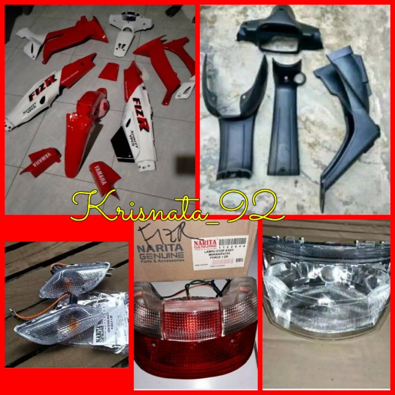 cover set body fiz r merah putih bodi fizr mallboro body kasar fiz r lampu depan belakang fiz r