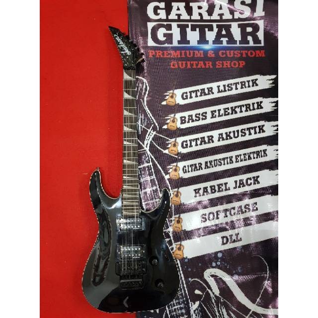 Gitar elektrik listrik Jackson dinky hitam updown pabrikan (Bandung)