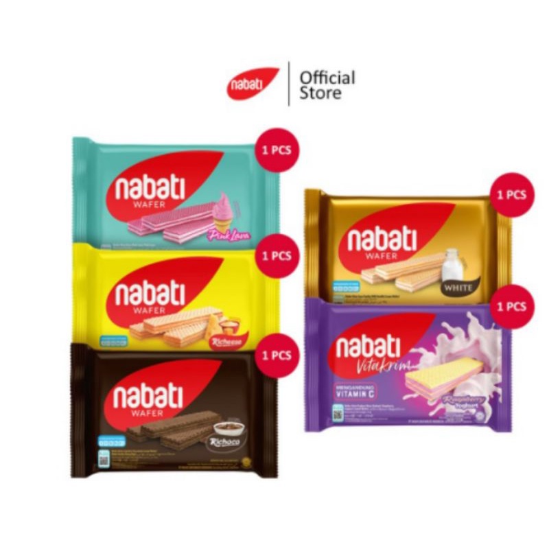 NABATI WAFER REGULAR 42G VARIAN RASA RICHEESE RICHOCO KEJU COKLAT WHITE PINK LAVA BLACK KLAPA VITACREAM VIRAL MURAH