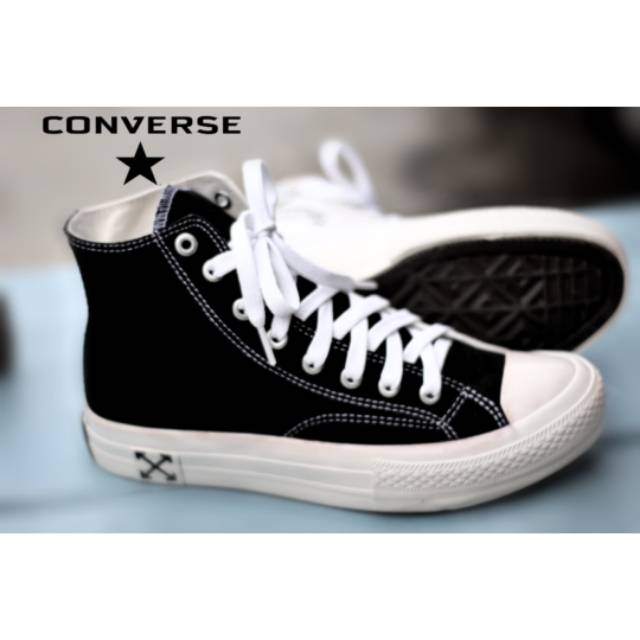 CONVERS CHUCK TAYLOR OFF WHITE | SEPATU IMPORT | SNEAKERS TERBAIK PREMIUM | CEWEK DAN COWOK  | MUARH