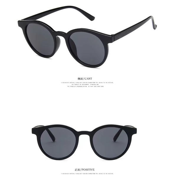 (Rowling)Kacamata Hitam  Wanita Pria Wanita Fashion Sunglasses Eyewear Frame Import Kacamata Fashion-Ka-7 C1 Hitam