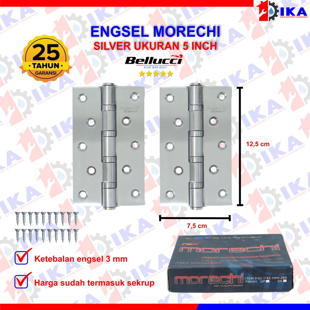 ENGSEL TEBAL  3 4 5 MORECHI BY BELLUCCI GROUP JENDELA PINTU IRON BESI KUAT HIGH QUALITY GARANSI 25TH