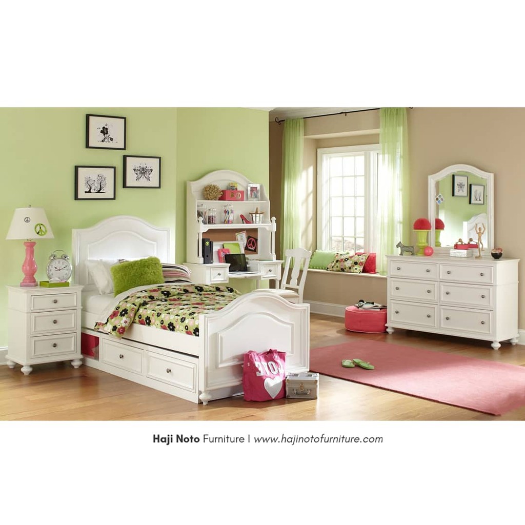 Set Lavina Bedroom - Set Dipan Kamar Tidur Anak Shabby Chic