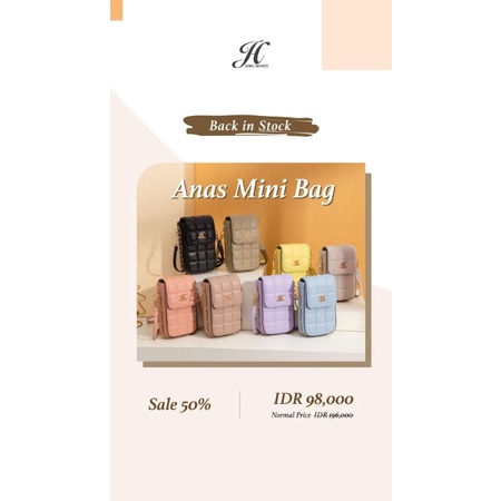 ANAS MINI BAG JIMS HONEY